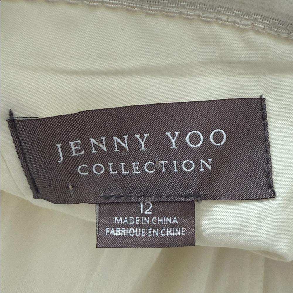 ivory Jenny Yoo  'Annabelle' Convertible Tulle Column Dress size 12 - Picture 6 of 11